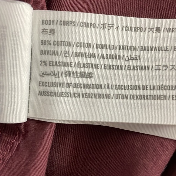 New Abercrombie & Fitch Stretch Men’s Button Down Shirt Size XXL Burgundy NWT - Picture 7 of 10